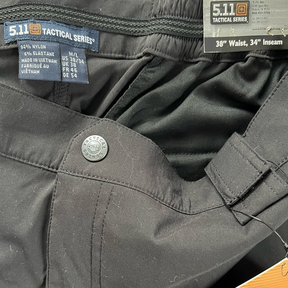 5.11 Tactical Series Bike Patrol Pants in 019 Black NWT - Picture 10 of 10
